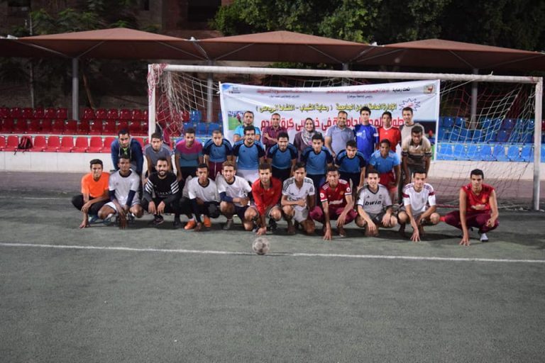 المنتخب بطلاً للمدن الجامعية في خماسي القدم بجامعة سوهاج