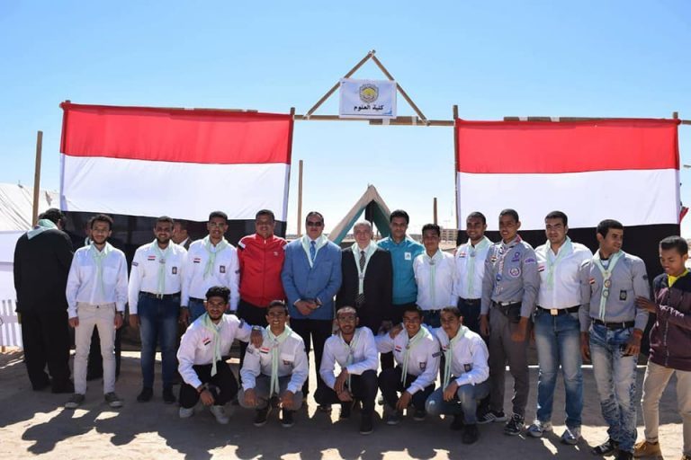عزيز يفتتح المهرجان الكشفي الرابع لجوالي جامعة سوهاج