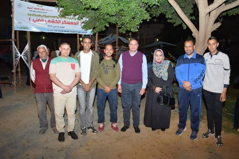 عزيز يشهد ختام فعاليات المعسكر الكشفي الفني بمدينة سوهاج الجامعية